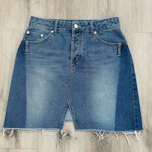 Like New SJYP Button-Fly Denim Skirt Size M